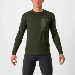 Castelli Unlimited Merino Long Sleeve Men's T-Shirt - Militray Green -Deals Sport Gilet Store 01 4522506 075 2000x.progressive