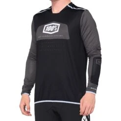 100 Percent R-Core X Long Sleeve Jersey - Foam/Black