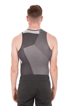 Cube Mesh Sleeveless Baselayer - Grey Camo -Deals Sport Gilet Store 10759 3