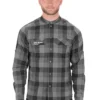 Cube Long Sleeve Work Shirt - Grey Check