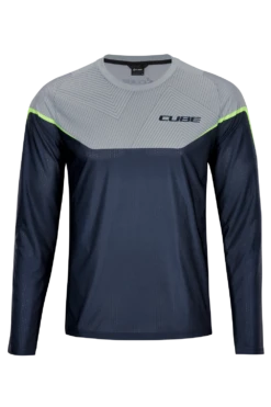 Cube Edge Round Neck Long Sleeve Jersey - X Action Team -Deals Sport Gilet Store 11142 1 1