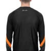 Cube Edge Round Neck Long Sleeve Jersey - Black/Orange -Deals Sport Gilet Store 11143 2