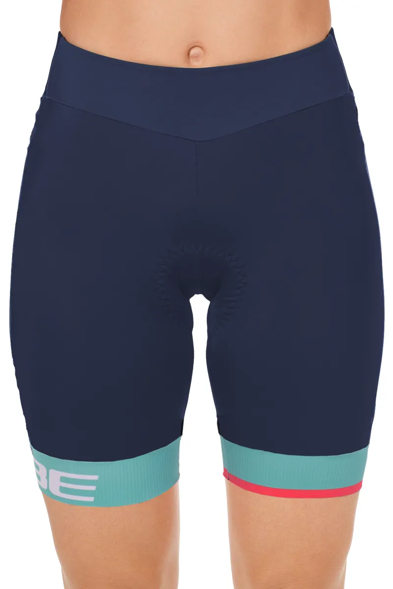Cube Teamline Womens Lycra Shorts - Blue/Mint 6 Cube Teamline Womens Lycra Shorts - Blue/Mint - Image 4