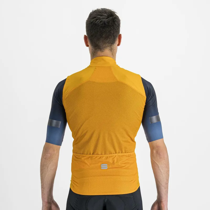 Sportful Pro Men's Windproof Vest - Dark Gold 5 Sportful Pro Men's Windproof Vest - Dark Gold - Image 3