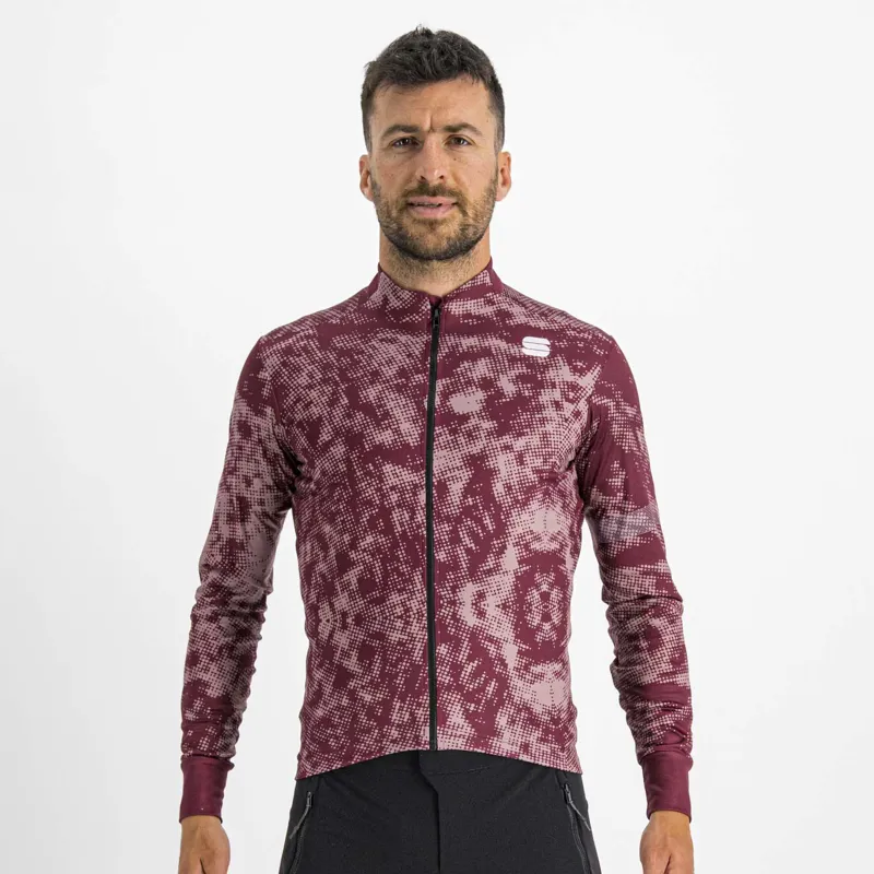 Sportful Escape Supergiara Thermal Men's Long Sleeve Jersey - Red Wine 5 Sportful Escape Supergiara Thermal Men's Long Sleeve Jersey - Red Wine - Image 3