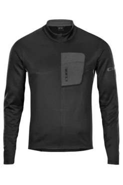 Cube ATX Full Zip Long Sleeve Jersey - Black 9 Cube ATX Full Zip Long Sleeve Jersey - Black -Deals Sport Gilet Store 11471 1