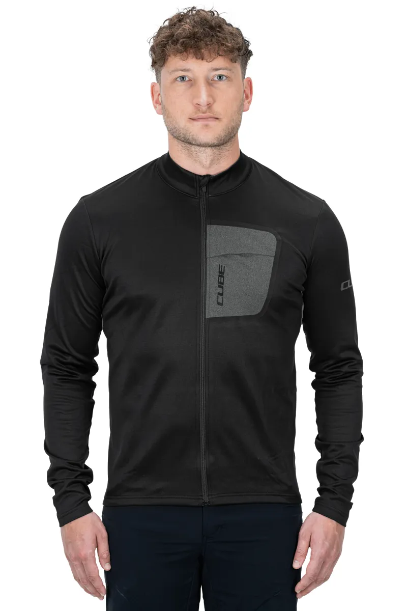 Cube ATX Full Zip Long Sleeve Jersey - Black 3 Cube ATX Full Zip Long Sleeve Jersey - Black