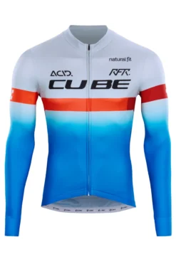 Cube Teamline Long Sleeve Jersey - Blue/Red/Grey 9 Cube Teamline Long Sleeve Jersey - Blue/Red/Grey -Deals Sport Gilet Store 11492 1