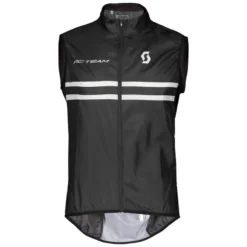 Scott RC Team Windbreaker Vest - Black/Sulphur Yellow