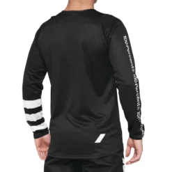 100 Percent R-Core Men's Long Sleeve Jersey - Black/White -Deals Sport Gilet Store 40005 00010 2