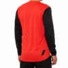 100 Ridecamp Men's Long Sleeve Jersey - Red/Black -Deals Sport Gilet Store 40028 00010 2