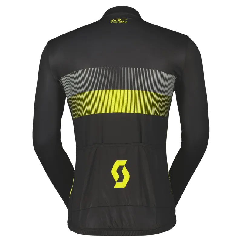 Scott RC Team 10 Men's Long Sleeve Jersey - Black/Sulphur Yellow 3 Scott RC Team 10 Men's Long Sleeve Jersey - Black/Sulphur Yellow