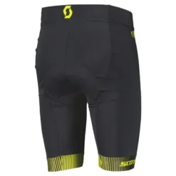Scott RC Team Men's Lycra Shorts - Black/Sulphur Yellow