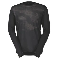 Scott Trail Flow Men's Long Sleeve Jersey - Black/Dark Grey