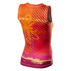Castelli Pro Mesh Womens Sleeveless Base Layer - Orange Flower -Deals Sport Gilet Store 452007920p 997 02 1400wx1400h