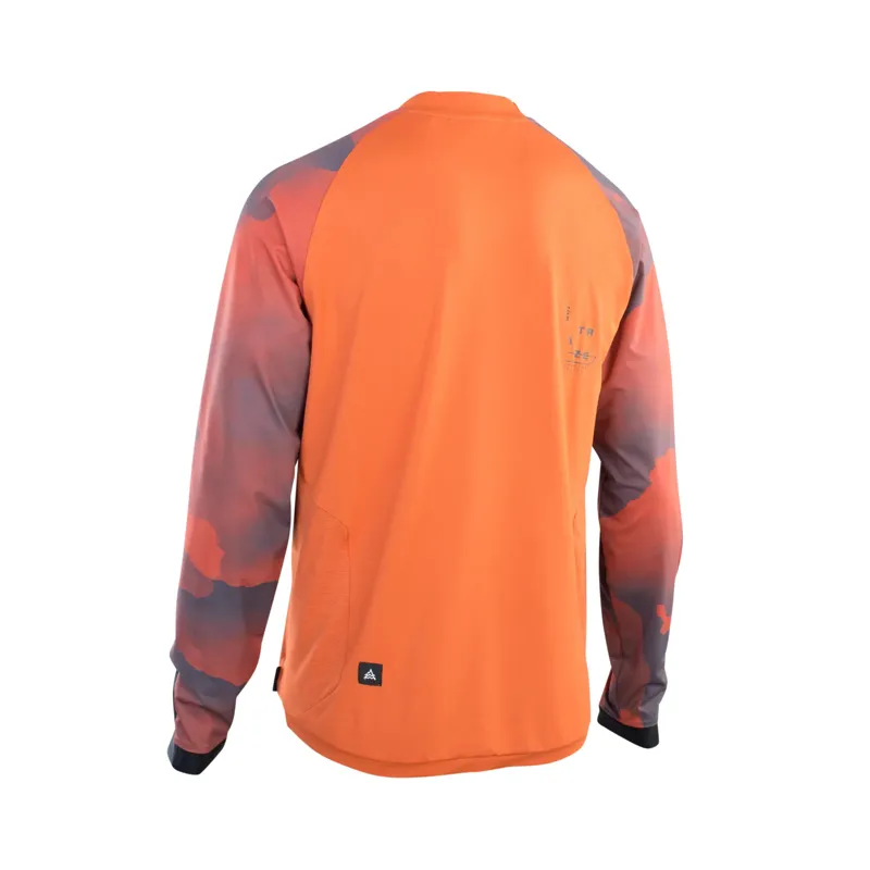 Ion Traze Amp AFT Long Sleeve Men's MTB Jersey - Crimson Earth 4 Ion Traze Amp AFT Long Sleeve Men's MTB Jersey - Crimson Earth - Image 2