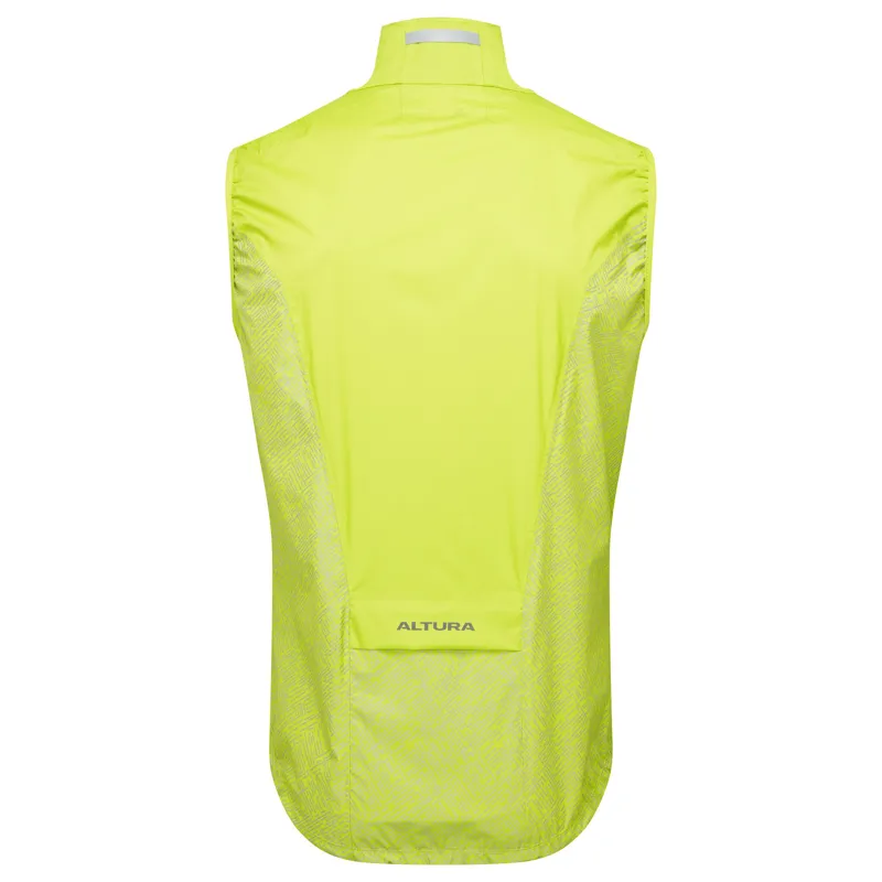 Altura Icon Men's Pocket Rocket Waterproof Packable Gilet - Lime 3 Altura Icon Men's Pocket Rocket Waterproof Packable Gilet - Lime