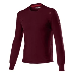 Castelli Merino Long Sleeve Technical T-Shirt - Barbaresco Red 8 Castelli Merino Long Sleeve Technical T-Shirt - Barbaresco Red -Deals Sport Gilet Store CS20580BarbarescoRED 1