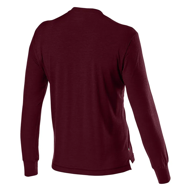 Castelli Merino Long Sleeve Technical T-Shirt - Barbaresco Red 4 Castelli Merino Long Sleeve Technical T-Shirt - Barbaresco Red - Image 2