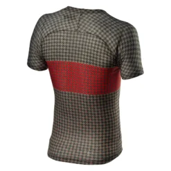 Castelli Pro Mesh Mens Short Sleeve Base Layer Bark - Green/Fiery Red -Deals Sport Gilet Store CS21022BarkGreenFieryRed 2