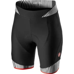 Castelli Illusione Womens Lycra Shorts - Black/White 10 Castelli Illusione Womens Lycra Shorts - Black/White -Deals Sport Gilet Store CS21054BlackWhite 1