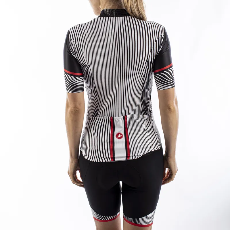 Castelli Illusione Womens Lycra Shorts - Black/White 4 Castelli Illusione Womens Lycra Shorts - Black/White - Image 2