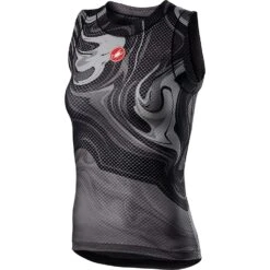Castelli Pro Mesh Womens Sleeveless Base Layer - Saffron 11 Castelli Pro Mesh Womens Sleeveless Base Layer - Saffron -Deals Sport Gilet Store CS21060LightBlack 1
