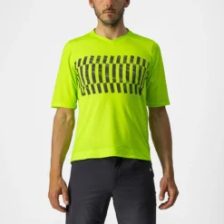 Castelli Trail Tech Men's Technical T-Shirt - Electric Lime/Dark Lime -Deals Sport Gilet Store CS220083831 1