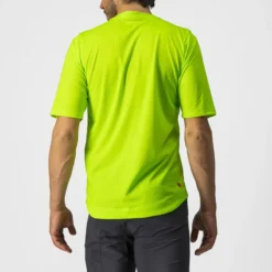 Castelli Trail Tech Men's Technical T-Shirt - Electric Lime/Dark Lime -Deals Sport Gilet Store CS220083831 2