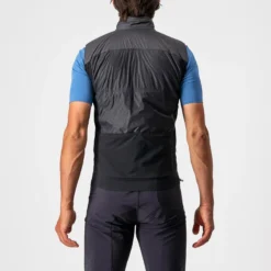 Castelli Unlimited Puffy Men's Vest - Dark Grey/Black/Silver Grey
