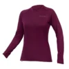 Endura BaaBaa Blend Women's Long Sleeve Baselayer - Aubergine