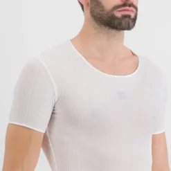 Sportful Pro Men's Short Sleeve Base Layer - White -Deals Sport Gilet Store SF20074WHT3