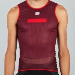 Sportful Pro Sleeveless Base Layer - Wine Red