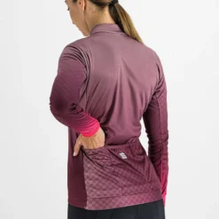 Sportful Rocket Thermal Women's Long Sleeve Jersey - Mauve -Deals Sport Gilet Store SF21536Mauve 6
