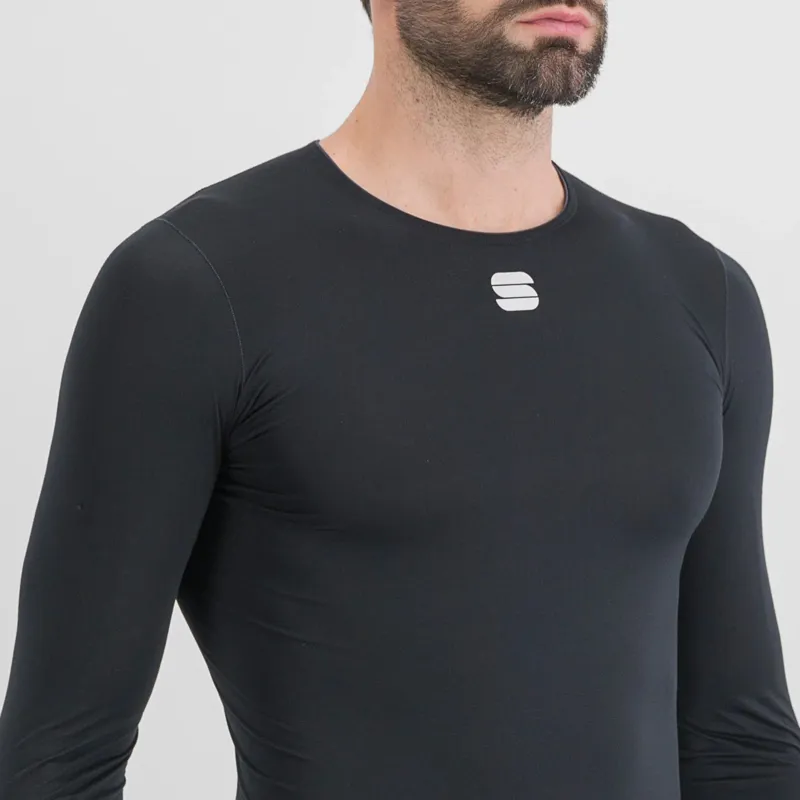 Sportful Midweight Men's Long Sleeve Base Layer - Black 4 Sportful Midweight Men's Long Sleeve Base Layer - Black - Image 2