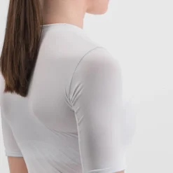 Sportful Midweight Women's Short Sleeve Base Layer - White -Deals Sport Gilet Store SF21553WHT3