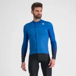 Sportful BodyFit Pro Men's Long Sleeve Jersey - Black/Galaxy Blue -Deals Sport Gilet Store SF22500BLUBLUGalaxyBLU1