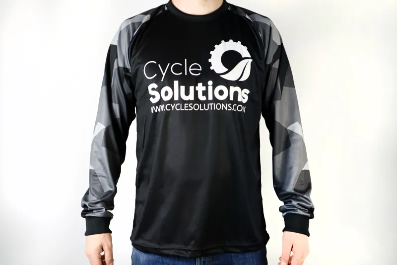 Cycle Solutions Long Sleeve Mountain Bike Jersey - Black/Camo 8 Cycle Solutions Long Sleeve Mountain Bike Jersey - Black/Camo - Image 6