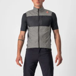 Castelli Unlimited Puffy Men's Vest - Nickel Grey/Dark Grey