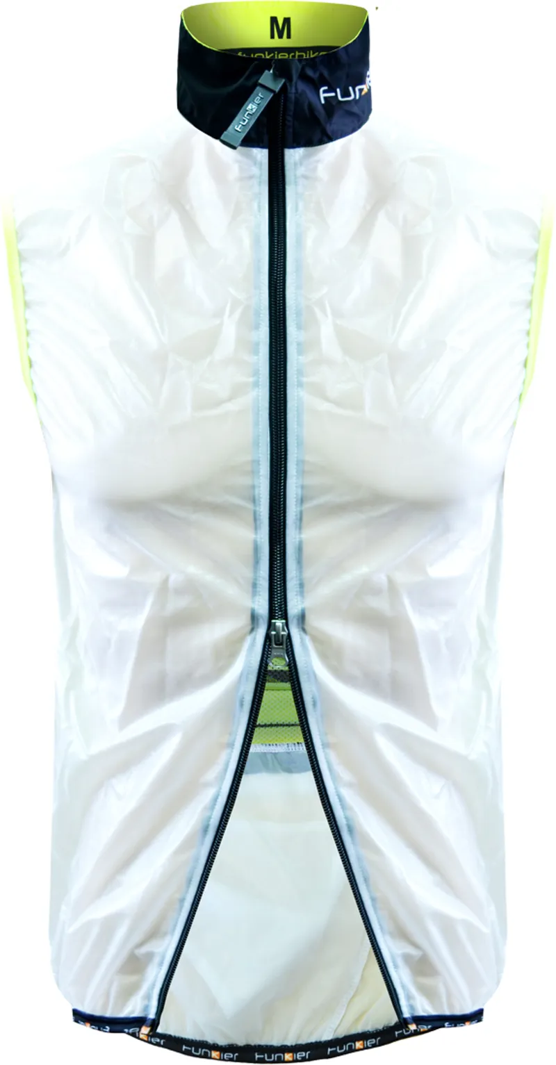 Funkier Evo Windbreaker Gillet - Clear/Yellow 4 Funkier Evo Windbreaker Gillet - Clear/Yellow - Image 2