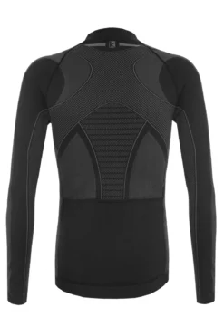 Funkier Campanile Seamless-Tech Long Sleeve Jersey - Black/Grey -Deals Sport Gilet Store p58e23a6feeba94.12584922