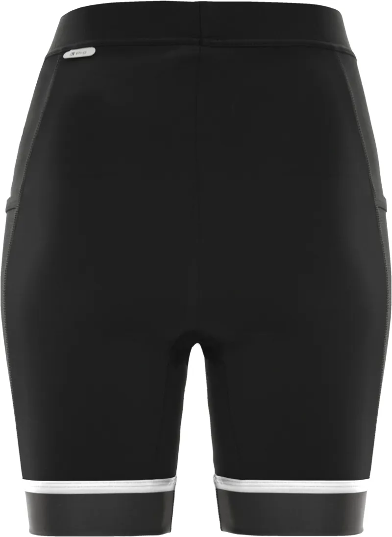 Funkier Abara Ladies 11-Panel Lycra Shorts - Black 4 Funkier Abara Ladies 11-Panel Lycra Shorts - Black - Image 2