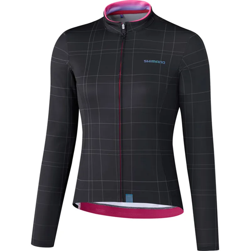 Shimano Kaede Women's Thermal Long Sleeve Jersey - Black 7 Shimano Kaede Women's Thermal Long Sleeve Jersey - Black - Image 5